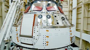 Artemis I Orion spacecraft is ready for environmental testing at Plum Brook Station